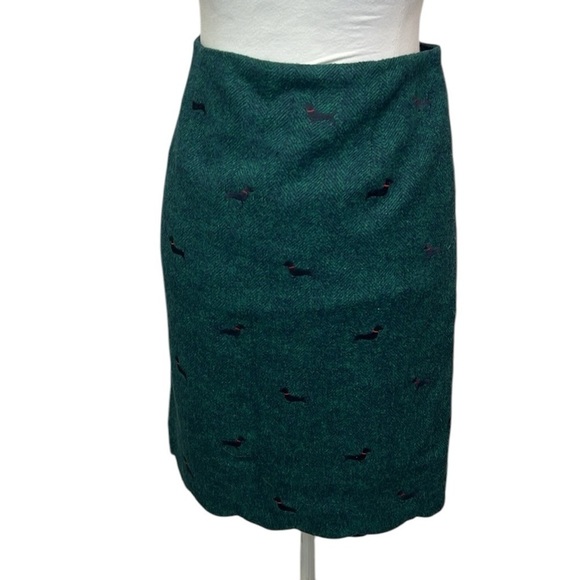 Talbots Dachshund Wool Blend Skirt - Picture 5 of 6